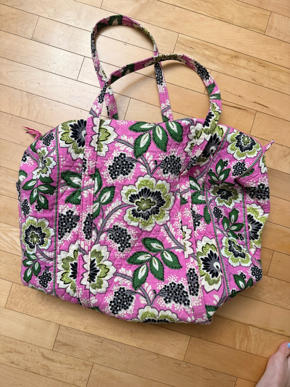 Vera Bradley Quilted Floral large travel bag